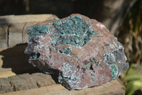 Natural Drusy Coated Malachite On Dolomite Specimen x 1 From Likasi, Congo - Toprock Gemstones and Minerals 