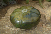 Polished Green Verdite Pumpkin Carving x 1 From Mazoe, Zimbabwe