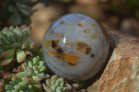 Polished Agate Spheres x 2 From Madagascar