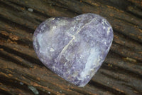 Polished Purple Lepidolite  Hearts  x 6 From Madagascar - Toprock Gemstones and Minerals 