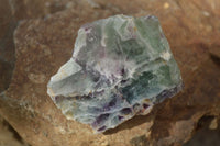 Polished  One Side Polished Watermelon Fluorite Pieces  x 12 From Uis, Namibia