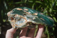 Polished Green Mtorolite / Chrome Chrysoprase Plates  x 2 From Zimbabwe - Toprock Gemstones and Minerals 