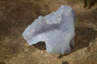 Natural Etched Blue Chalcedony Specimens  x 3 From Nsanje, Malawi