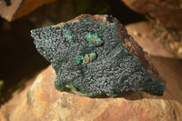 Natural Crystalline Botryoidal Malachite Specimens  x 3 From Congo - Toprock Gemstones and Minerals 