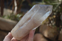 Natural Semi Polished Quartz Crystals x 2 From Angola