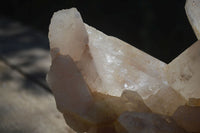 Natural Large Multi Crystal Etched Quartz Specimen  x 1 From Zambia - Toprock Gemstones and Minerals 