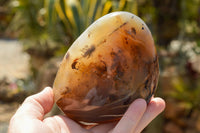 Polished Stunning Dendritic Agate Standing Free Forms  x 3 From Moralambo, Madagascar - TopRock