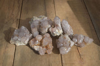 Natural Smokey Amethyst Spirit Quartz Specimens x 12 From Boekenhouthoek, South Africa