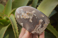 Polished Mixed Agate Standing Free Forms  x 3 From Madagascar