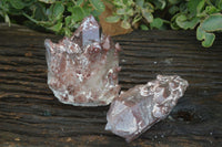 Natural Red Hematite Quartz Crystals & Clusters  x 2 From Karoi, Zimbabwe - Toprock Gemstones and Minerals 