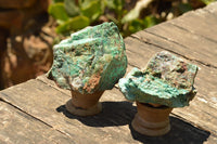 Natural Rough Blue Shattuckite Specimens  x 8 From Namibia - TopRock