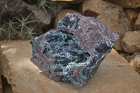 Natural Drusy Coated Malachite On Dolomite Specimen x 1 From Likasi, Congo - Toprock Gemstones and Minerals 