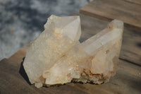 Natural Large Multi Crystal Etched Quartz Specimen  x 1 From Zambia - Toprock Gemstones and Minerals 