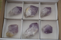 Polished Jacaranda Amethyst Points  x 6 From Zambia - TopRock