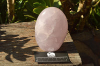 Polished Blueish Pink Rose Quartz Standing Free Forms x 2 From Ambatondrazaka, Madagascar - TopRock