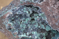 Natural Drusy Coated Malachite On Dolomite Specimen x 1 From Likasi, Congo - Toprock Gemstones and Minerals 