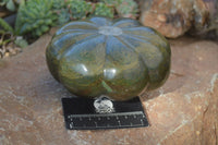 Polished Green Verdite Pumpkin Carving x 1 From Mazoe, Zimbabwe