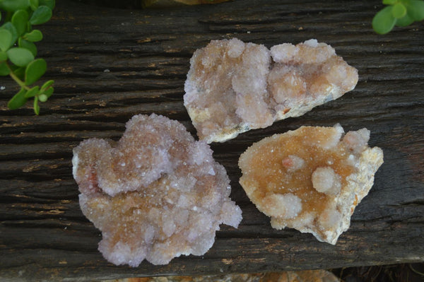 Natural Ametrine & Limonite Spirit Quartz Clusters  x 3 From Boekenhouthoek, South Africa - Toprock Gemstones and Minerals 