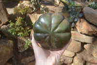 Polished Green Verdite Pumpkin Carving x 1 From Mazoe, Zimbabwe