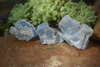 Natural New Sky Blue Calcite With Hematite Specimens  x 35 From Spitzkoppe, Namibia - Toprock Gemstones and Minerals 