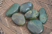 Polished Green Verdite Free Forms x 6 From Zimbabwe