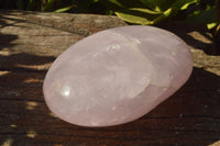 Polished Blueish Pink Rose Quartz Standing Free Forms x 2 From Ambatondrazaka, Madagascar - TopRock