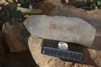 Natural Semi Polished Quartz Crystals x 2 From Angola