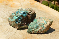 Natural Rough Blue Shattuckite Specimens  x 8 From Namibia - TopRock