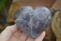 Polished Purple Lepidolite  Hearts  x 6 From Madagascar - Toprock Gemstones and Minerals 