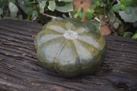 Polished Green Verdite Pumpkin Carving x 1 From Mazoe, Zimbabwe