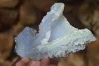 Natural Etched Blue Chalcedony Specimens  x 3 From Nsanje, Malawi