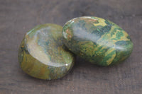 Polished Green Verdite Free Forms x 6 From Zimbabwe