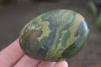 Polished Green Verdite Free Forms x 6 From Zimbabwe