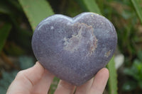 Polished Purple Lepidolite  Hearts  x 6 From Madagascar - Toprock Gemstones and Minerals 