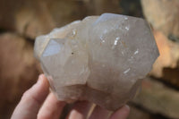 Natural Semi Polished Quartz Crystals x 2 From Angola