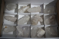 Natural Etched Clear Quartz Crystals  x 14 From Mpika, Zambia - Toprock Gemstones and Minerals 