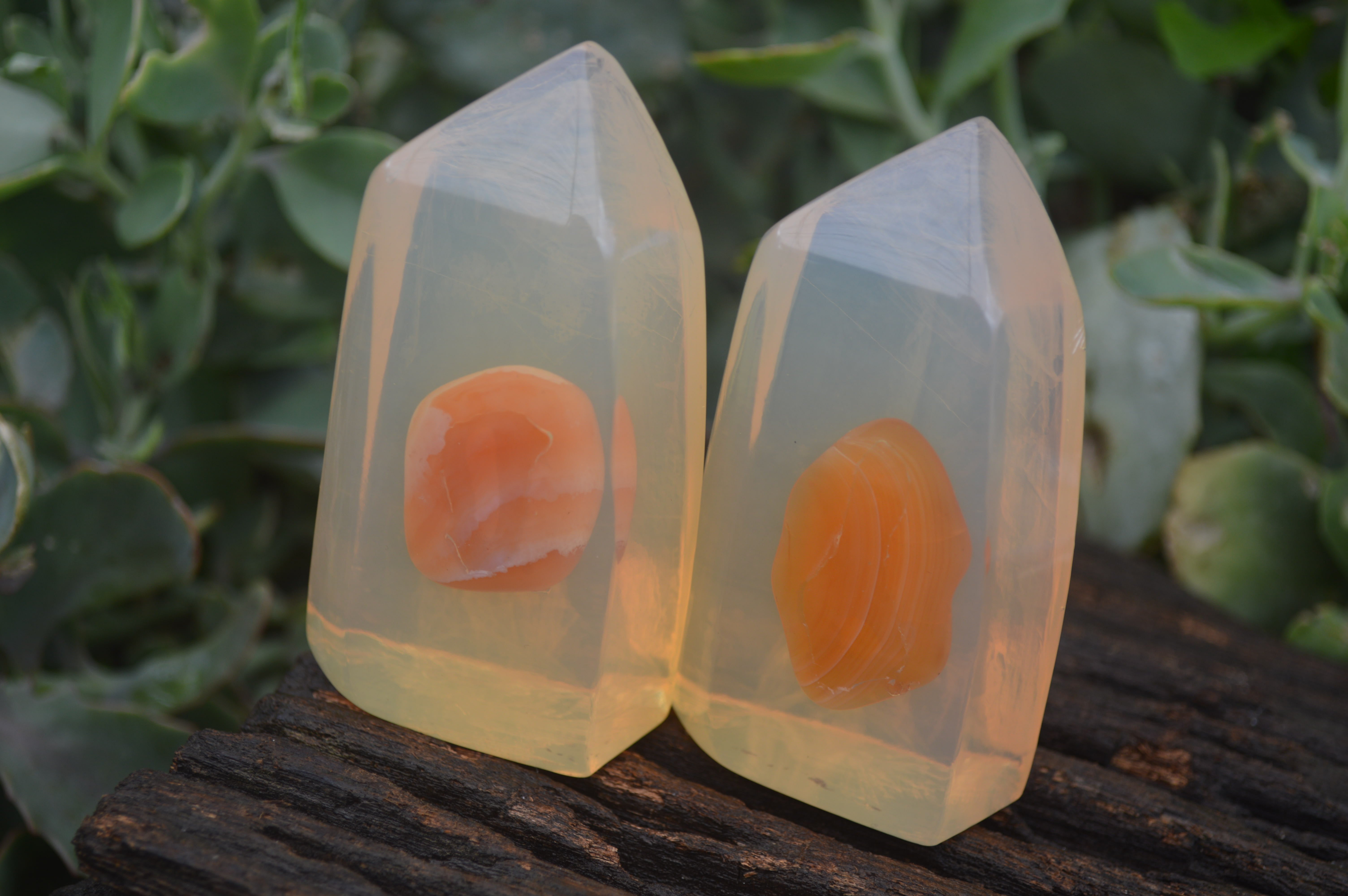 Carnelian Glycerin Handmade Soap With Orange Bigrade Essential Oil - sold per 50g soap - From South Africa - Toprock Gemstones and Minerals 