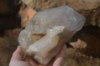 Natural Semi Polished Quartz Crystals x 2 From Angola