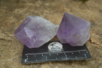 Polished Jacaranda Amethyst Points  x 6 From Zambia - TopRock