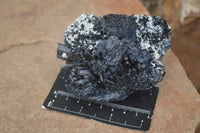 Natural Schorl Black Tourmaline Specimens With Hyalite Opal x 2 From Erongo Mountains, Namibia - TopRock