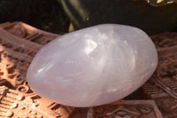 Polished Blueish Pink Rose Quartz Standing Free Forms x 2 From Ambatondrazaka, Madagascar - TopRock