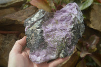 Natural Rough Stichtite & Serpentine Specimens x 2 From Barberton, South Africa