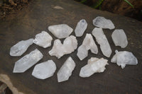 Natural Etched Clear Quartz Crystals  x 14 From Mpika, Zambia - Toprock Gemstones and Minerals 