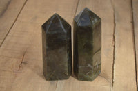 Polished Labradorite Points  x 2 From Tulear, Madagascar