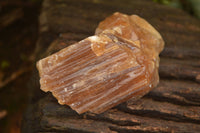 Natural Honey Aragonite Etched & Cobbed Pieces  x 6 From Namibia