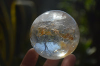 Polished Clear Quartz Crystal Balls  x 4 From Ambatondrazaka, Madagascar