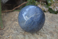 Polished Lazulite & Septaria Spheres  x 2 From Madagascar