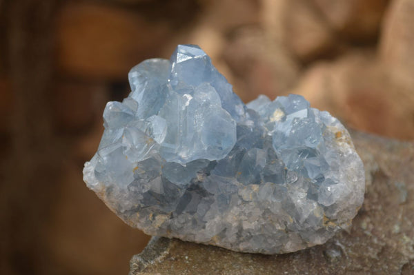 Natural Blue Celestite Crystal Specimens  x 6 From Madagascar