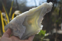 Natural Etched Blue Chalcedony Specimens  x 3 From Nsanje, Malawi