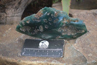 Polished Green Mtorolite / Chrome Chrysoprase Plates  x 2 From Zimbabwe - Toprock Gemstones and Minerals 